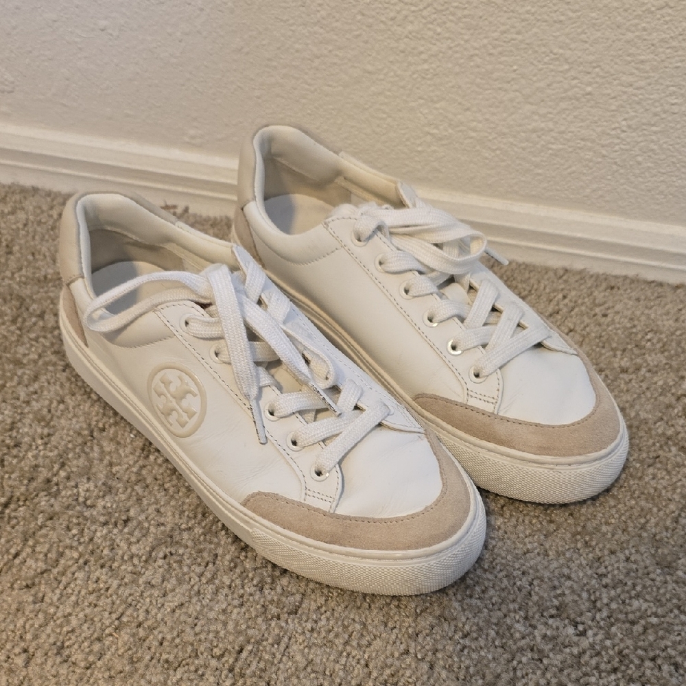 Tory Burch Bari Nappa Color Block Sneakers Size 7.5